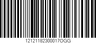 Código de barras (EAN, GTIN, SKU, ISBN): '12121182300017OGG'