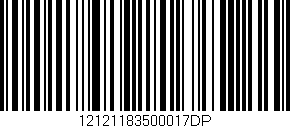 Código de barras (EAN, GTIN, SKU, ISBN): '12121183500017DP'