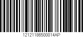 Código de barras (EAN, GTIN, SKU, ISBN): '12121186500014AP'