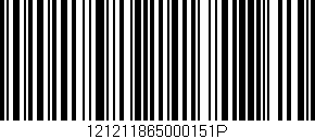 Código de barras (EAN, GTIN, SKU, ISBN): '121211865000151P'