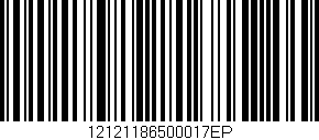 Código de barras (EAN, GTIN, SKU, ISBN): '12121186500017EP'