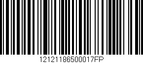 Código de barras (EAN, GTIN, SKU, ISBN): '12121186500017FP'