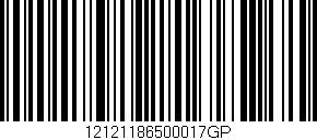 Código de barras (EAN, GTIN, SKU, ISBN): '12121186500017GP'