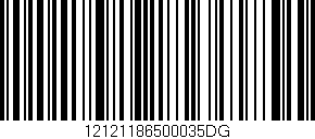 Código de barras (EAN, GTIN, SKU, ISBN): '12121186500035DG'