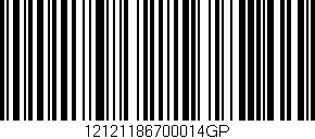 Código de barras (EAN, GTIN, SKU, ISBN): '12121186700014GP'