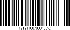 Código de barras (EAN, GTIN, SKU, ISBN): '12121186700015DG'