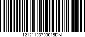 Código de barras (EAN, GTIN, SKU, ISBN): '12121186700015DM'