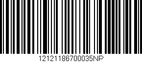 Código de barras (EAN, GTIN, SKU, ISBN): '12121186700035NP'