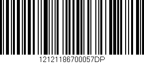 Código de barras (EAN, GTIN, SKU, ISBN): '12121186700057DP'