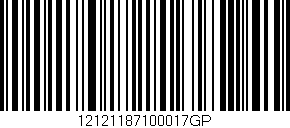 Código de barras (EAN, GTIN, SKU, ISBN): '12121187100017GP'