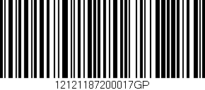 Código de barras (EAN, GTIN, SKU, ISBN): '12121187200017GP'