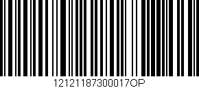 Código de barras (EAN, GTIN, SKU, ISBN): '12121187300017OP'