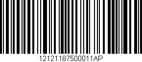 Código de barras (EAN, GTIN, SKU, ISBN): '12121187500011AP'