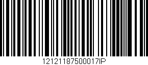 Código de barras (EAN, GTIN, SKU, ISBN): '12121187500017IP'