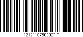 Código de barras (EAN, GTIN, SKU, ISBN): '12121187500027IP'