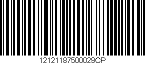 Código de barras (EAN, GTIN, SKU, ISBN): '12121187500029CP'