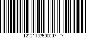 Código de barras (EAN, GTIN, SKU, ISBN): '12121187500037HP'