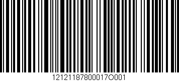 Código de barras (EAN, GTIN, SKU, ISBN): '12121187800017O001'