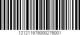 Código de barras (EAN, GTIN, SKU, ISBN): '121211878000278001'