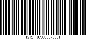Código de barras (EAN, GTIN, SKU, ISBN): '12121187800037V001'