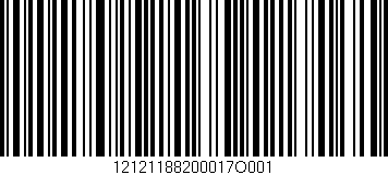 Código de barras (EAN, GTIN, SKU, ISBN): '12121188200017O001'