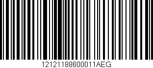 Código de barras (EAN, GTIN, SKU, ISBN): '12121188600011AEG'
