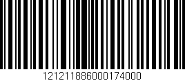 Código de barras (EAN, GTIN, SKU, ISBN): '121211886000174000'