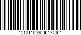 Código de barras (EAN, GTIN, SKU, ISBN): '121211886000174001'