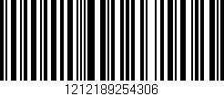 Código de barras (EAN, GTIN, SKU, ISBN): '1212189254306'