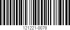 Código de barras (EAN, GTIN, SKU, ISBN): '121221-0078'