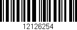 Código de barras (EAN, GTIN, SKU, ISBN): '12126254'