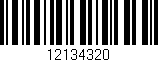 Código de barras (EAN, GTIN, SKU, ISBN): '12134320'