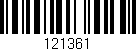 Código de barras (EAN, GTIN, SKU, ISBN): '121361'