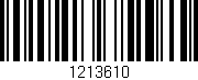 Código de barras (EAN, GTIN, SKU, ISBN): '1213610'
