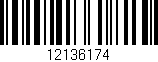 Código de barras (EAN, GTIN, SKU, ISBN): '12136174'