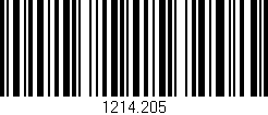 Código de barras (EAN, GTIN, SKU, ISBN): '1214.205'