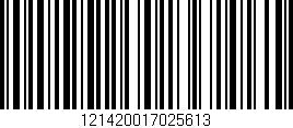 Código de barras (EAN, GTIN, SKU, ISBN): '121420017025613'