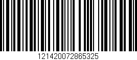 Código de barras (EAN, GTIN, SKU, ISBN): '121420072865325'