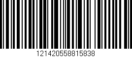 Código de barras (EAN, GTIN, SKU, ISBN): '121420558815838'