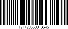 Código de barras (EAN, GTIN, SKU, ISBN): '121420558816545'