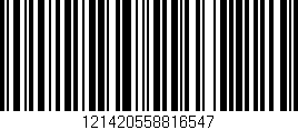 Código de barras (EAN, GTIN, SKU, ISBN): '121420558816547'