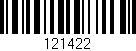 Código de barras (EAN, GTIN, SKU, ISBN): '121422'