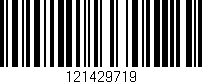 Código de barras (EAN, GTIN, SKU, ISBN): '121429719'