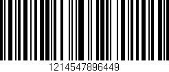 Código de barras (EAN, GTIN, SKU, ISBN): '1214547896449'