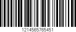 Código de barras (EAN, GTIN, SKU, ISBN): '1214565765451'