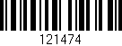 Código de barras (EAN, GTIN, SKU, ISBN): '121474'