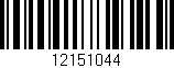 Código de barras (EAN, GTIN, SKU, ISBN): '12151044'