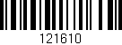 Código de barras (EAN, GTIN, SKU, ISBN): '121610'