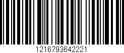 Código de barras (EAN, GTIN, SKU, ISBN): '1216793642221'