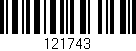 Código de barras (EAN, GTIN, SKU, ISBN): '121743'